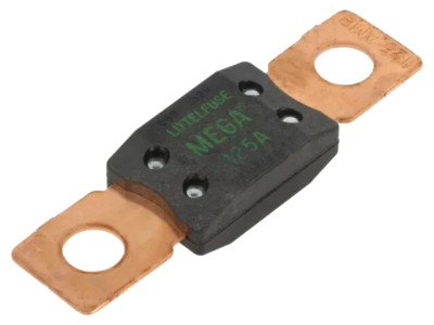 0298125.ZXEH Fuse: Fuse; 125A; 32VDC; 68.6mm; mega 'UK COMPANY SINCE 1983 NIKKO'