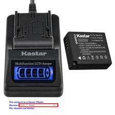 Kastar Battery LCD Quick Charger for Panasonic DMW-BLE9 DMW-BLE9PP DMW-BLG10