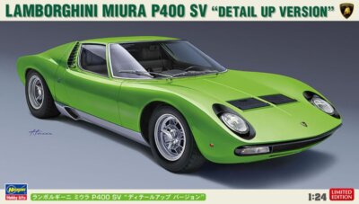 Hasegawa 20439 1/24 Scale Model Car Kit Lamborghini Miura P400 SV Detail Up Ver.