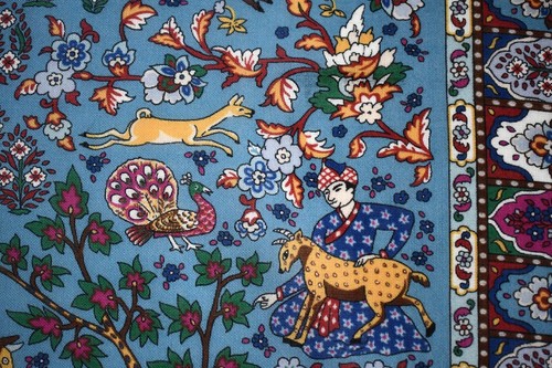 🆕️NEW Authentic DRAKE'S London FLORAL MUGHAL Print WOOL SILK Scarf Bandana - Picture 5 of 12