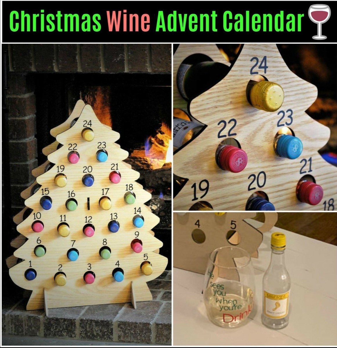 adult-wine-advent-calendar-holds-24-mini-wine-bottles-wine-not-included-ebay