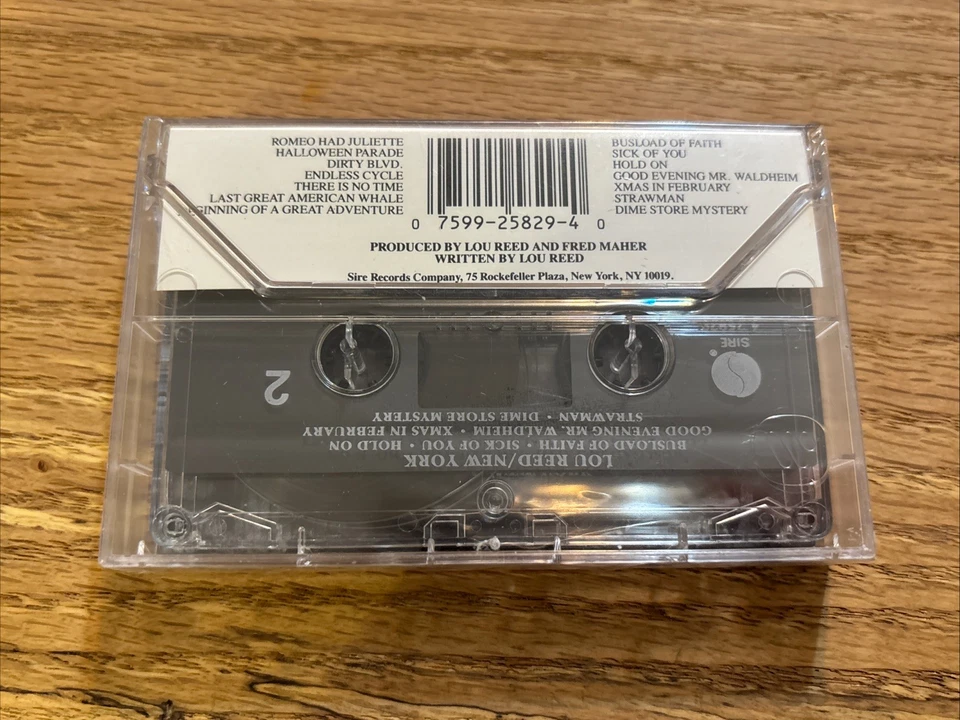 Lou Reed New York Cassette Tape - Sealed!! - Image 2 of 3