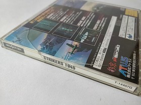 Strikers1945 SEGA Saturn Game Disk,Manual Reg card,set Boxed tested,Japan-b528-