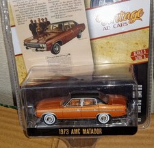 Greenlight Vintage Ad Cars 1973 AMC Matador 1/64 Diecast