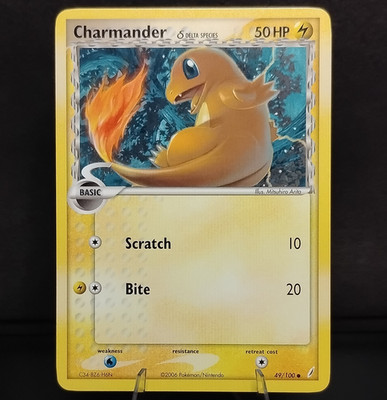 Pokémon Charmander 2006 Regular Card 49/100 Crystal Guardians HP50 English