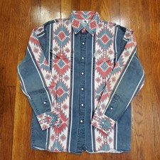 Welcome To Sex Appeal Shirt Mens Medium Aztec Western Pearl Snap NFPA CAT2