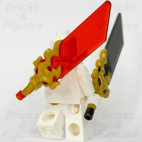 LEGO Ninjago Reveal Blade Weapon Part Sword Red & Grey Dragon Head Hilt 7268