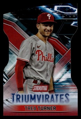 2023 Stadium Club #T-13 Trea Turner Triumvirates Red