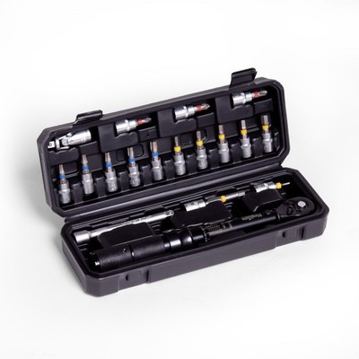 Drehmomentschlüssel Set 1/4 Zoll 2-20 Nm - 18-teilig 72 Zähne - Mephisto ProLine
