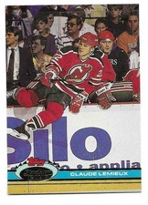 CLAUDE LEMIEUX 1991-92 STADIUM CLUB CARD NEAR MINT+ CONDITION