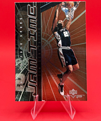 Upper Deck 1999-00 MVP Tim Duncan Jam Time Insert #JT6 San Antonio Spurs HOT! 📈