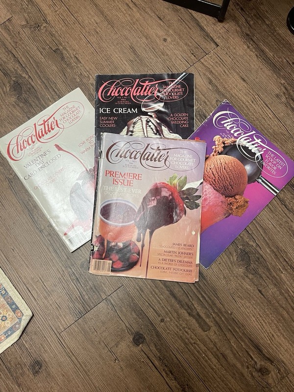 CHOCOLATIER MAGAZINE PREMIER ISSUE LOT OF 4 GOOD VINTAGE CONDITION