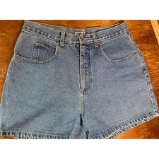 Honors Vintage High Waisted Denim Shorts Medium Wash Mom Jean Size 14 Cotton