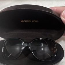 Michael Kors Women's Tortoise Butterfly Oversized Sunglasses Logo Designer