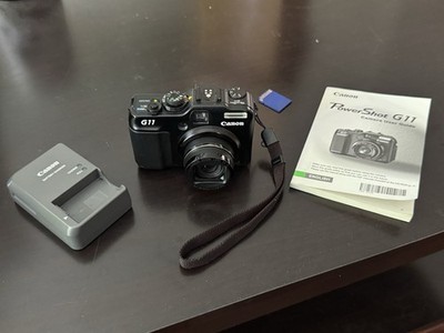 Canon PowerShot G11 Compact Digital Camera with SD Card Manual and Charger