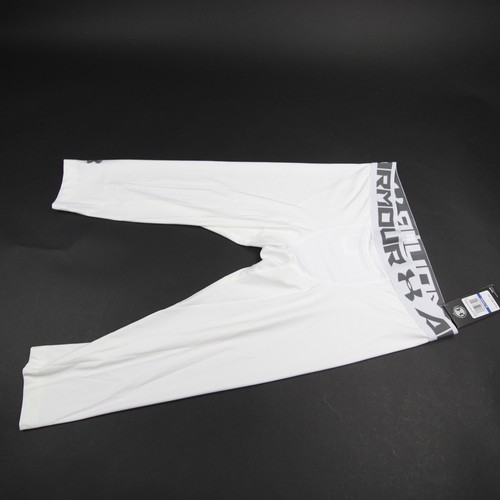 Under Armour HeatGear Compression Pants Men's White Used