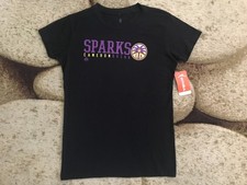 Cameron Brink #22 WNBA Los Angeles Sparks T-Shirt Womens Size Medium Black NWT