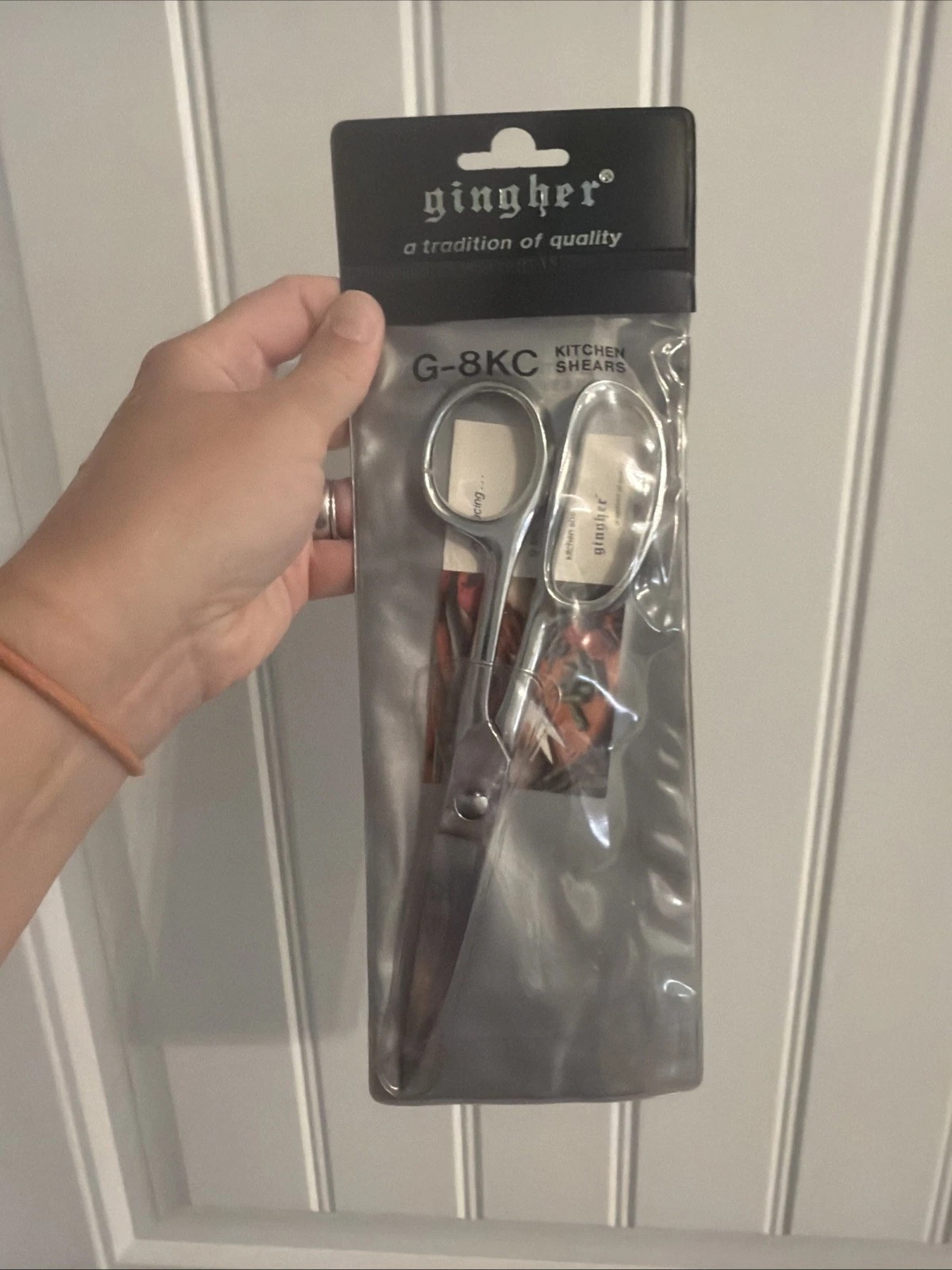 Gingher Case 8"Chrome Take Apart Kitchen Scissors/Shears-Serrated Blade G-8KC
Opens in a new window