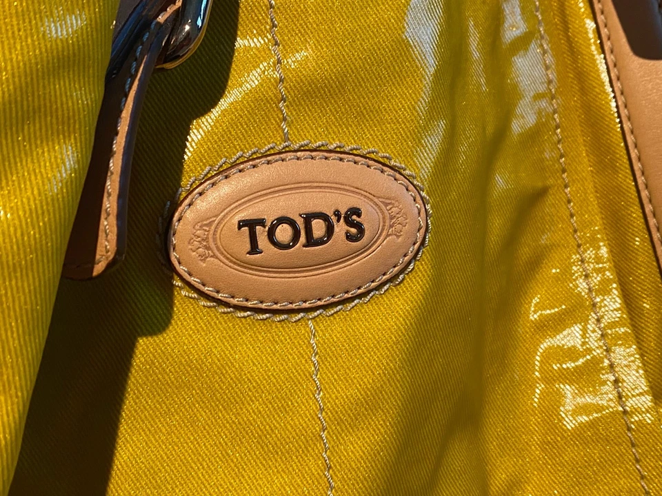 Bolsa/bolsa/bolsa totbag amarela TOD com bolsa - Excelente estado.  - Imagem 3 de 4