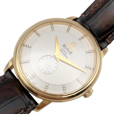 Omega De Ville  Chronometer 168.1070 White K18 Yellow Gold K18YG #535