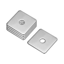 Square Washer, 5Pcs M5x25x25x1.5mm 304 Stainless Steel Square Plate Washers