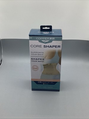 Copper Infused Fit Core/Waist Shaper Back Support Sz.L/XL 34 to 42'' Beige new