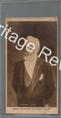 ANTIKES ENGLAND LONDON PRÄSIDENT LOUBET 1903 BESUCH RAPHAEL TUCK FOTOGRAFIE RPPC