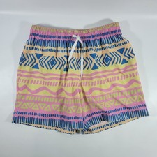NEW CHUBBIES CLASSIC SWIM TRUNK SHORTS 5.5" INSEAM Sz MEDIUM CAVE SWIMMERS AZTEC