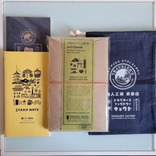 Traveler  s Notebook Company Kyoto Edition Blue Leather Cover Japan Limited