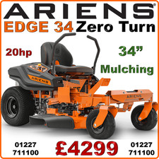 Ariens Edge 34 Zero Turn Mulching Garden Tractor Ride on Lawn Mower
