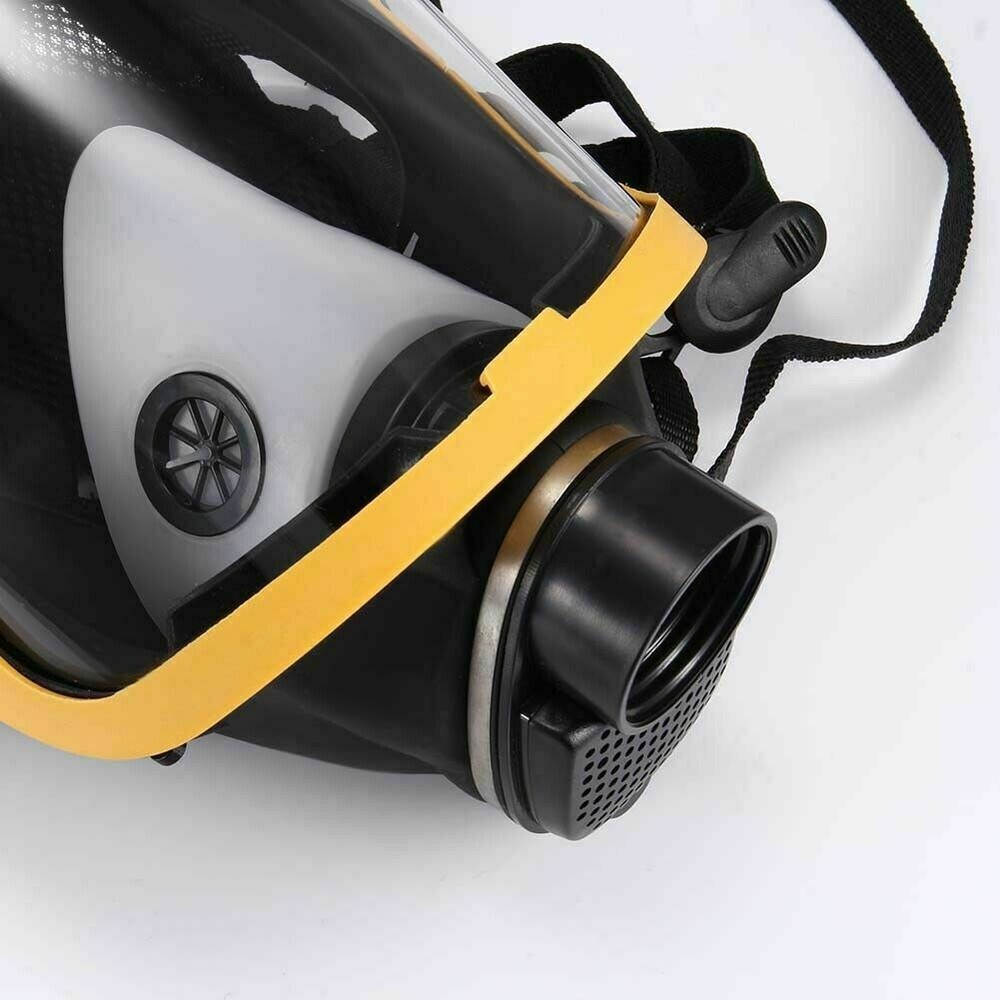 Full Face Gas Mask Flow Respirator Electric Supplied Air Fed Flow System Device