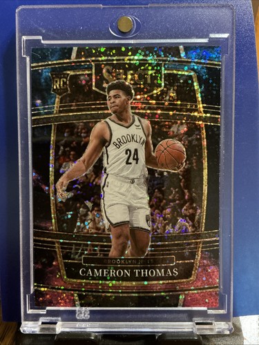 2021-22 Panini Select Cameron Thomas Rookie Card RC #21 SSP Cosmic Prizm