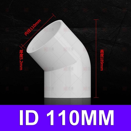 PVC Pipe Fittings 45° Degree Elbow Water Supply Adhesive Water Pipe Fitting - Picture 18 of 43
