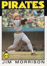 1986 Topps Baseball Jim Morrison Pittsburgh Pirates #553 - B