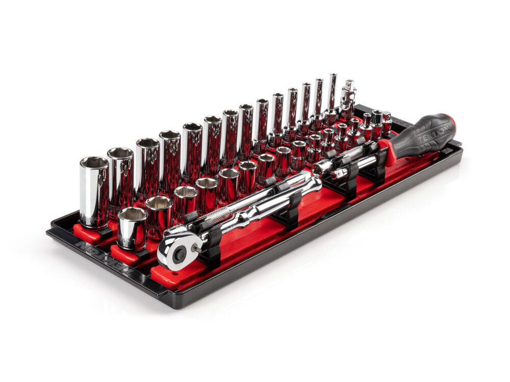 Набор 6-точечных торцевых головок Tekton 14 дюйма и храповика 35 штук 4-15 Мм 17890₽