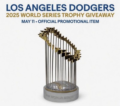 Los Angeles Dodgers 2025 レプリカトロフィー L.A. Dodgers 2025 World Series Championship Replica Trophy IN HAND