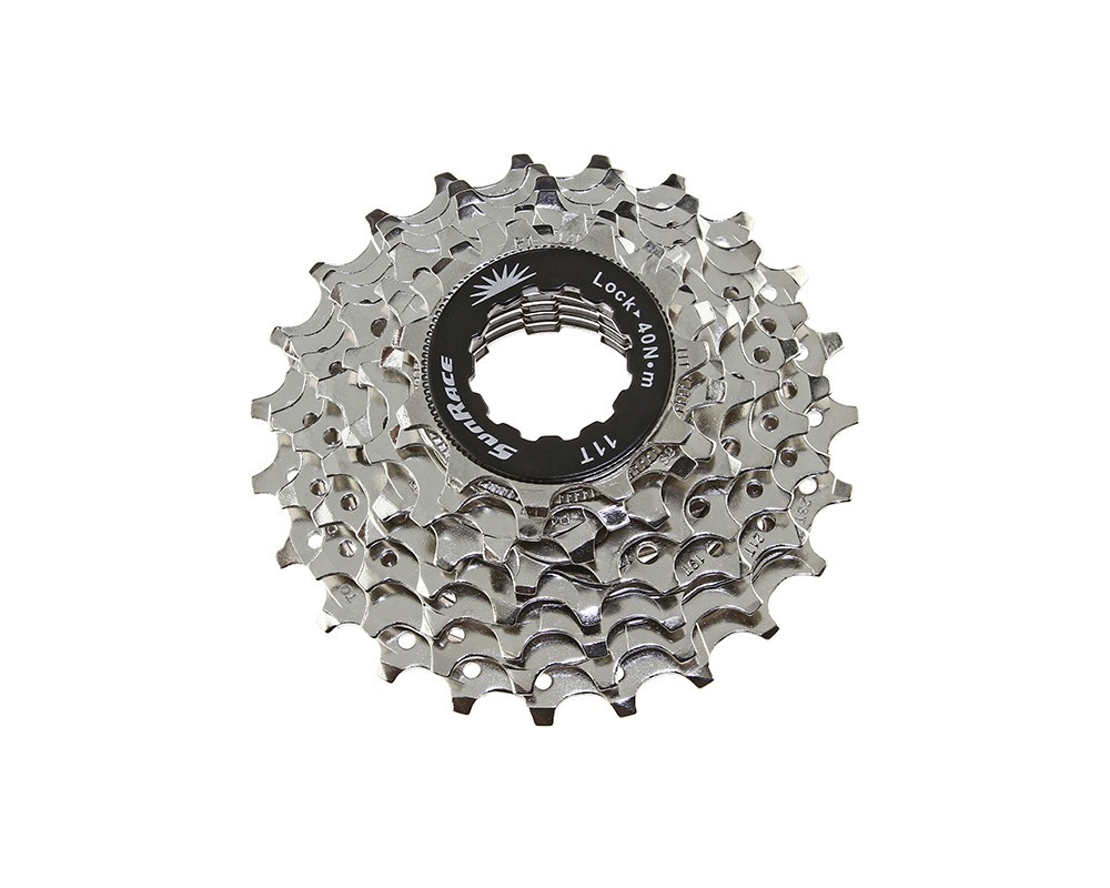 Sun Race CSR-86 8 Speed Indexed Cassette 11-23T Nickel for Road MTB Hybrid Bikes