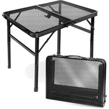 Kleiner Klappbarer Campingtisch Tragbar Beistelltisch Gartentisch Schwarz