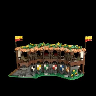 Medieval Tournament Grandstand Building 851pcs Building Bricks Construction Toy