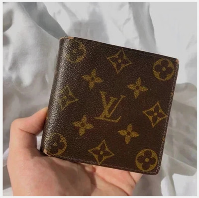 Louis Vuitton Multiple Monogram Slender Canvas Men's Wallet Brown