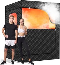 2 Person Sauna, Extra Sauna Box, Portable Steam Sauna Tent with 2 Steamers