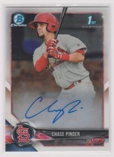 2018 Bowman Chrome - Prospect Autographs Chase Pinder #BCPA-CP (AU, RC)