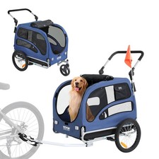 Dog Bike Trailer,Supports up to 100 lbs,2-in-1 Pet Stroller Cart Bicycle Carrie