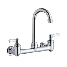 Elkay LK940GN04L2H Splash Mount Faucet w/4" Gooseneck Spout 2" Wrist Blade NEW