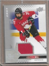 2022 Upper Deck Team Canada Juniors Women Jersey #52 Ashton Bell