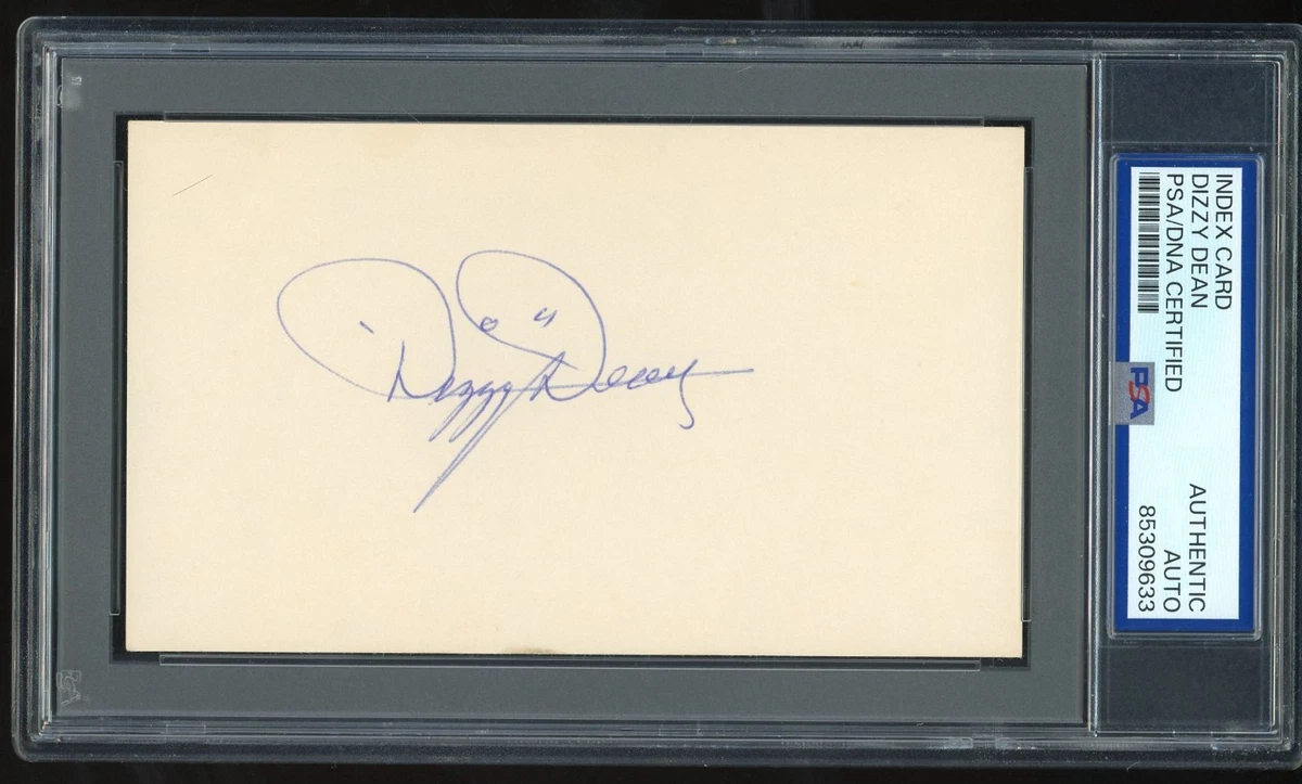 DEEN サイン入りカード Dizzy Dean Autograph Index Cards products for sale | eBay