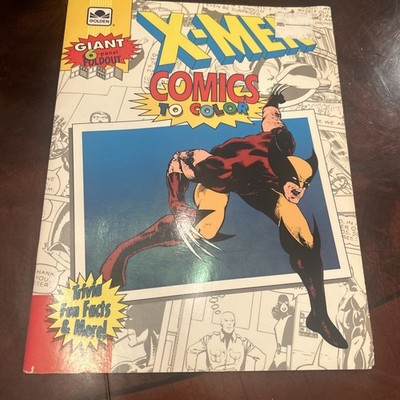 X-Men Comics To Color Unused Golden Golf Key 1992 Unsed Wolverine  Meet Sprite 