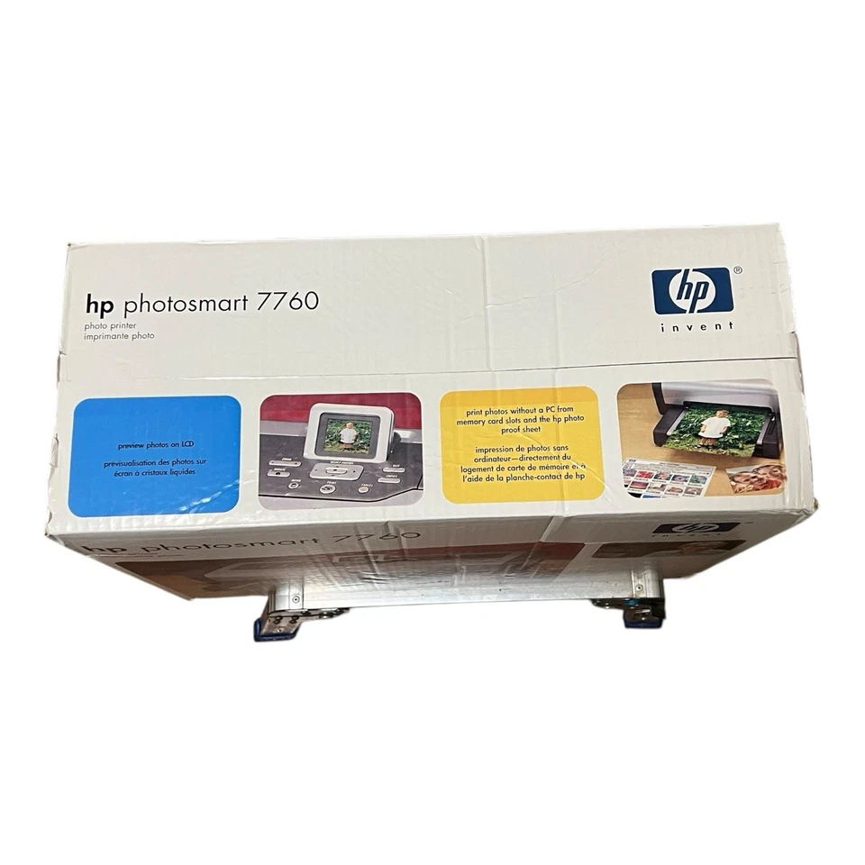 HP Photosmart 7760 Digital Photo Inkjet Printer Brand New Sealed Old Stock - Image 2 of 4