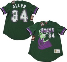 1996 Ray Allen #34 Milwaukee Bucks Mens Sizes Mitchell & Ness Mesh Jersey $110
