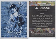 2017 Topps Fire Monikers Blue Chip Rich Gossage #M-37 HOF